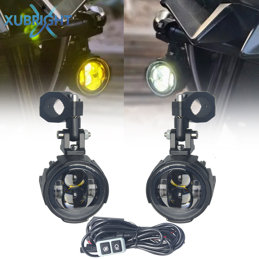 Badminton Flash - Para reflektorów motocyklowych 100W, światła przeciwmgielne