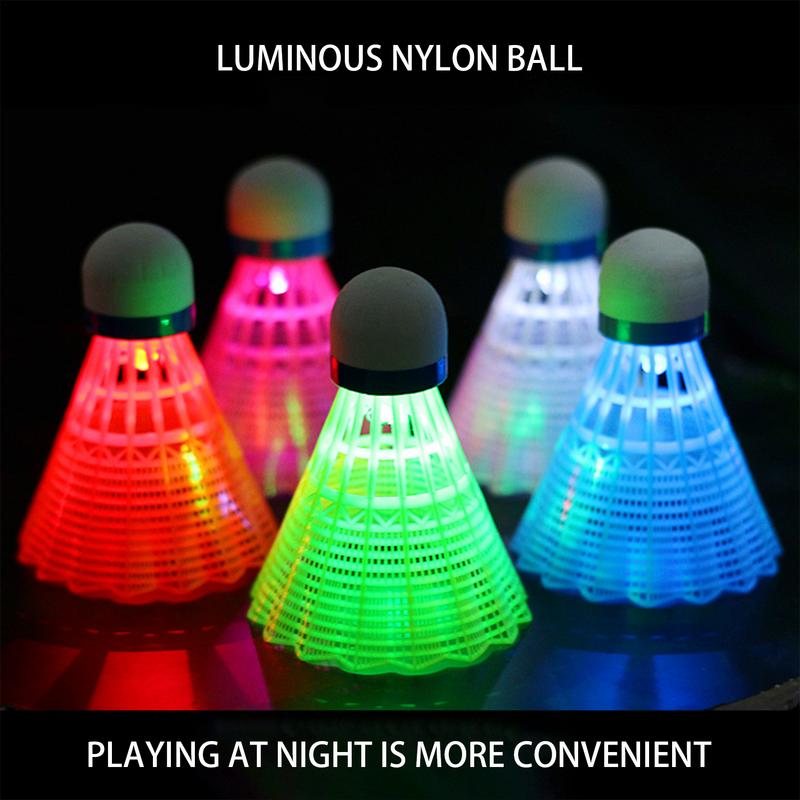 Badminton Nylon Shuttlecock - 3/4 szt. Oświetlenie do badmintona ciemna
