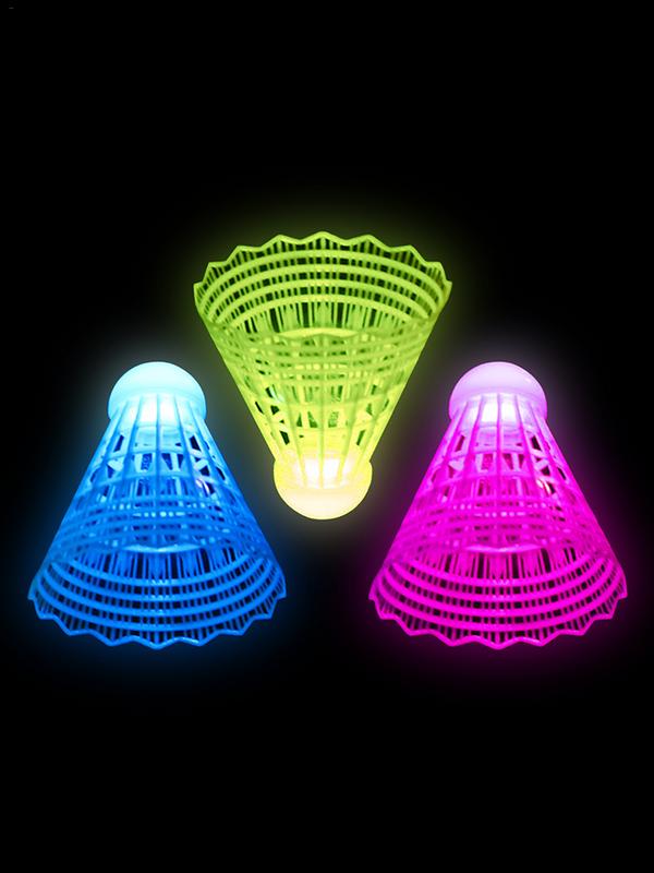 3pcs LED Badminton LuminousBad – Badminton Nylon Shuttlecock recenzja i cena